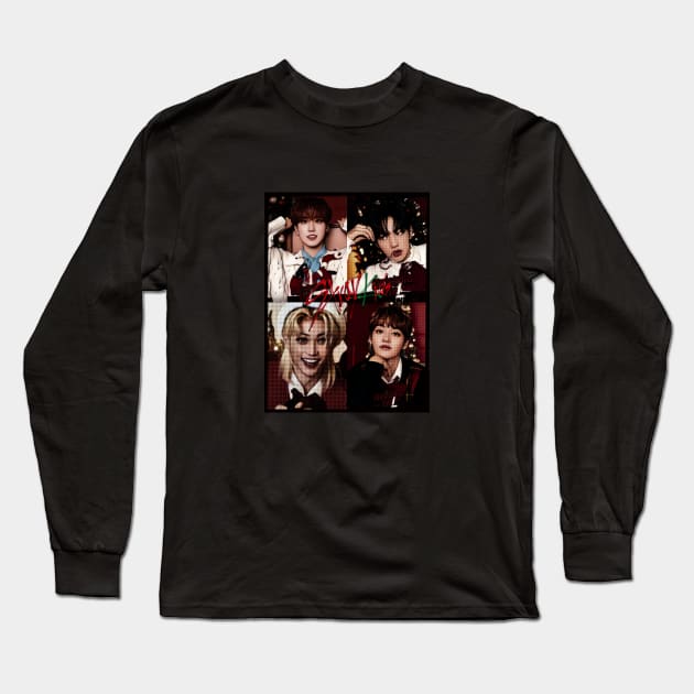 K-pop Stray Kids Fan Art Long Sleeve T-Shirt by ArtFulArts